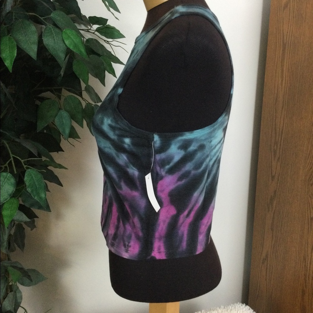 SO XL racerback crop tank top multi  tye die - Picture 11 of 12